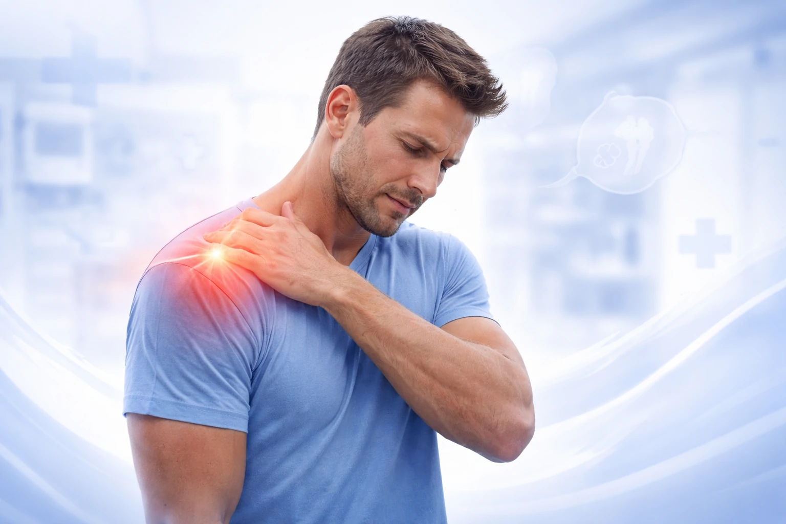 Patient with upper limb fracture injury