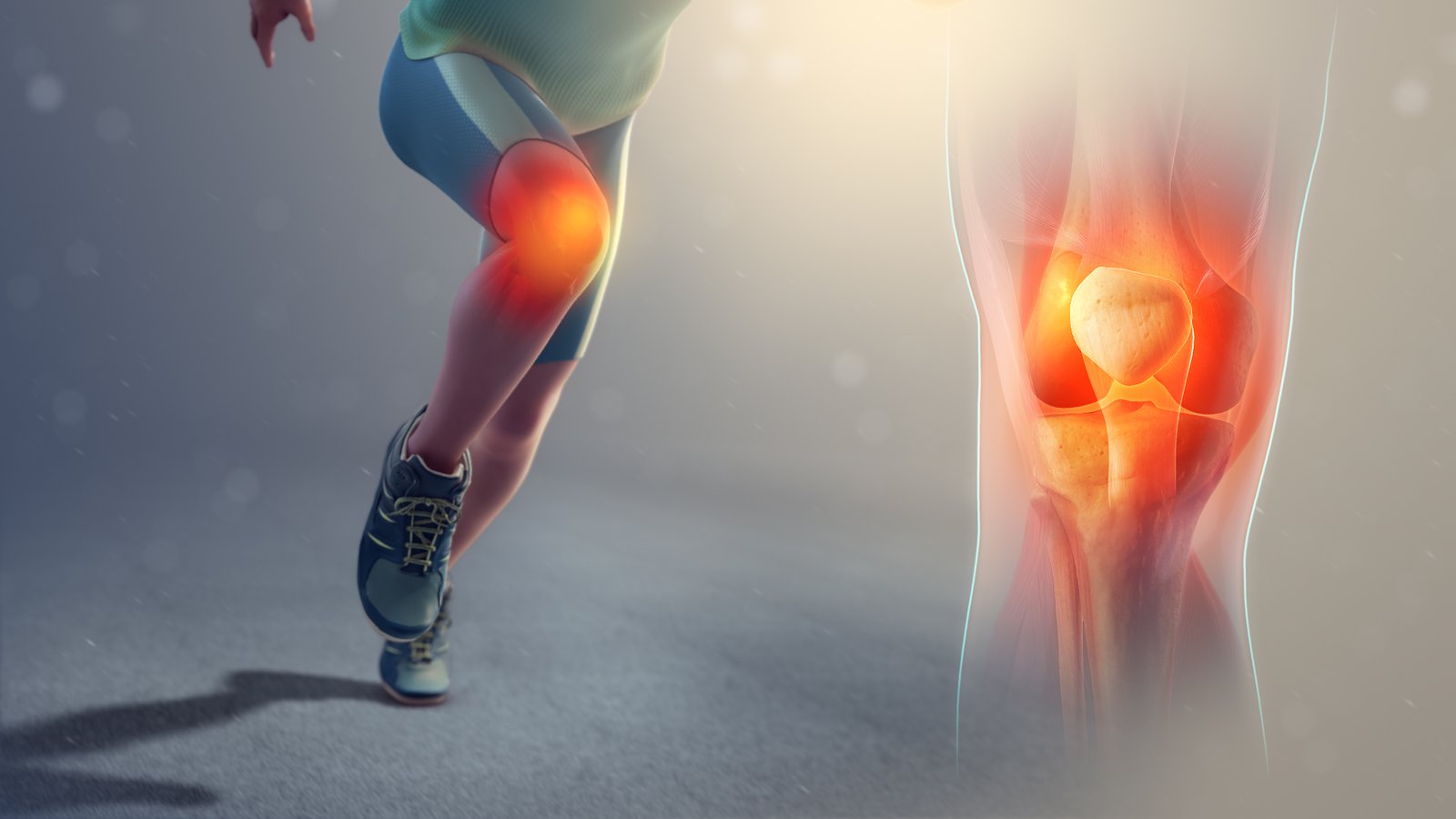 Medical imaging related to a tendon and knee injury